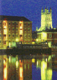 Cathedral & Docks at night