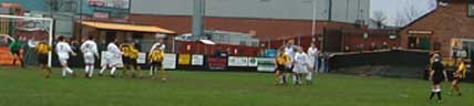 Burns free kick against Bedford