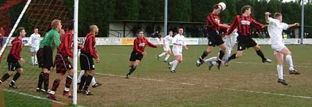 Flying players at Histon