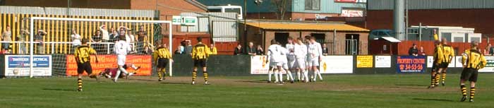 Burns scores against Hitchin