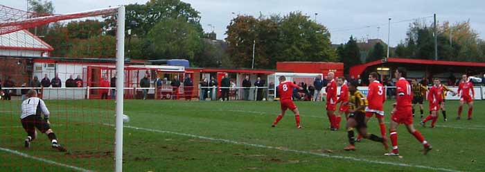 Fowler free kick at Hemel.