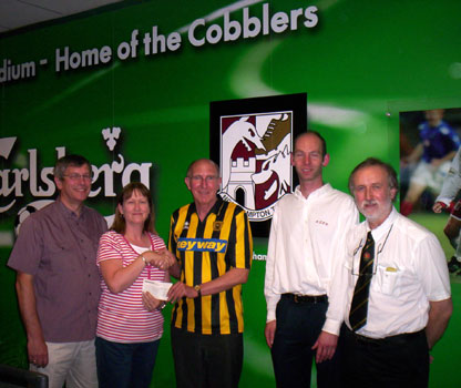 Trust cheque from Cobblers